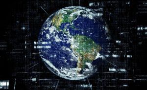Planeta Tierra conectado por internet