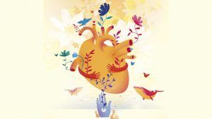 Corazón con flores y mucha imaginación