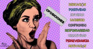 Mujer nombrando características necesarias de un opositor