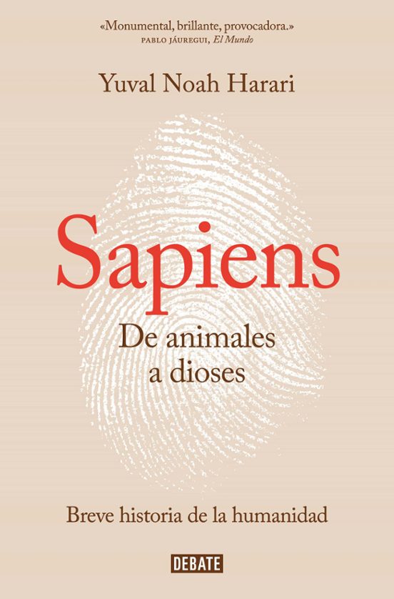 Portada de Sapiens: De animales a dioses, de Yuval Noah Harari
