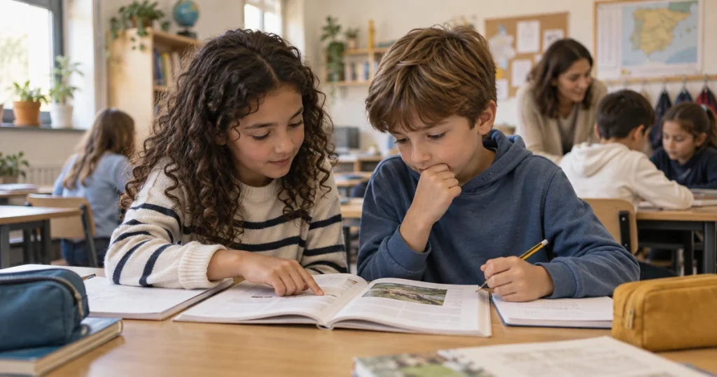 Tutoría entre iguales en Primaria: enseñar a ayudar para que ambos aprendan