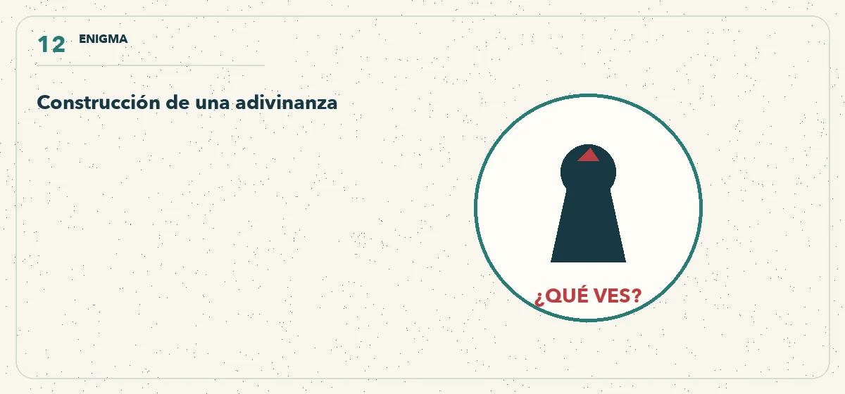 objeto entrevisto por una cerradura